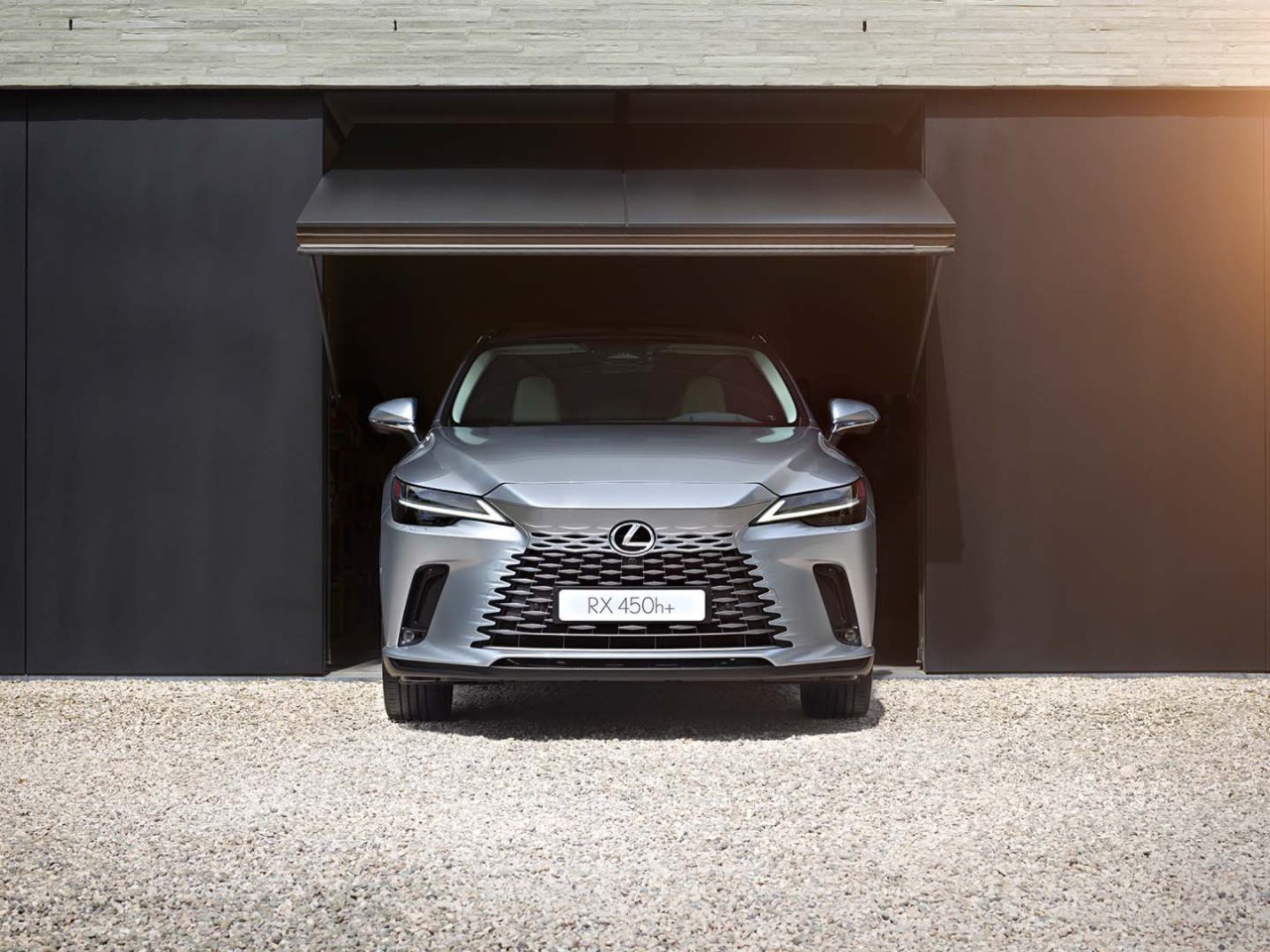 A Lexus RX parked in a garage