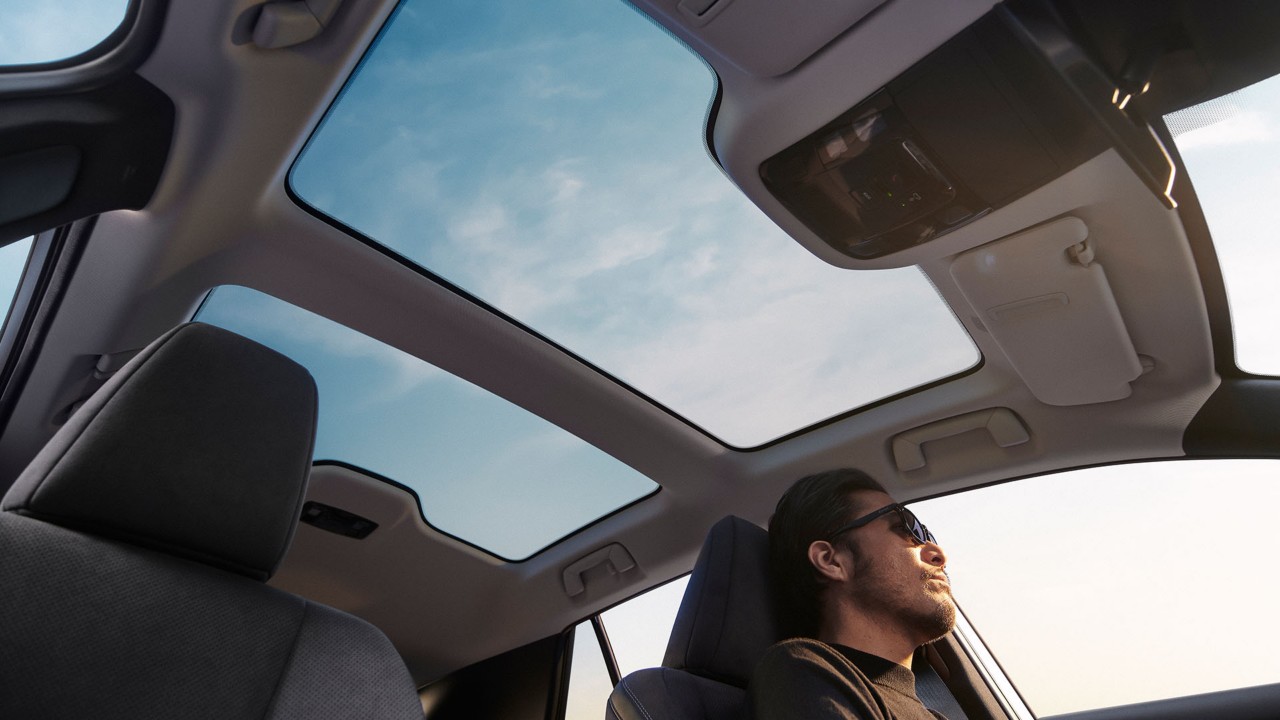 Lexus RZ 450e's panoramic roof