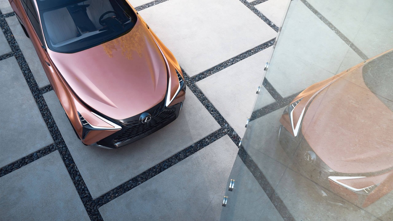 Aerial view of the Lexus LF-1 Limitless concept cars bonnet 