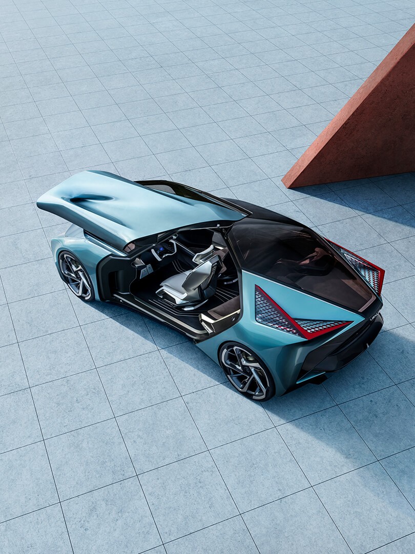 Futurystyczny wygląd zewnętrzny jest zapowiedzią stylistyki zelektryfikowanych samochodów Lexusa do 2030 roku
