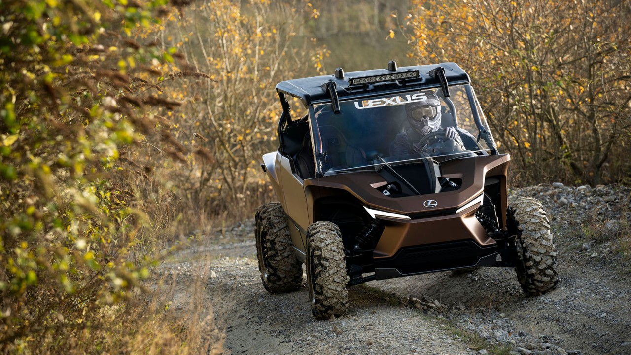 Lexus ROC Concept car on a off road terrain 