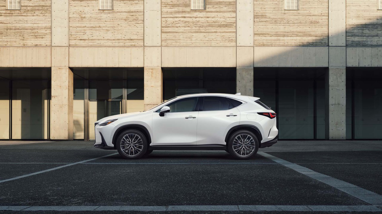 Side view of a Lexus NX